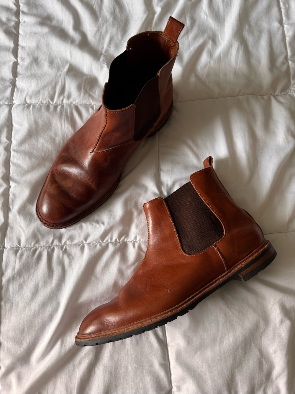 Allen Edmonds Ashbury Chelsea Brown Leather Boot